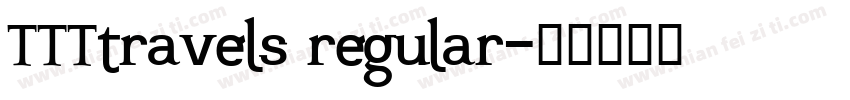 TTTtravels regular字体转换